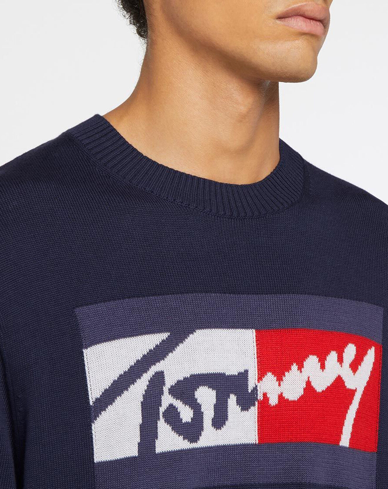 Tommy Jeans Pull Tommy Branded bleu marine