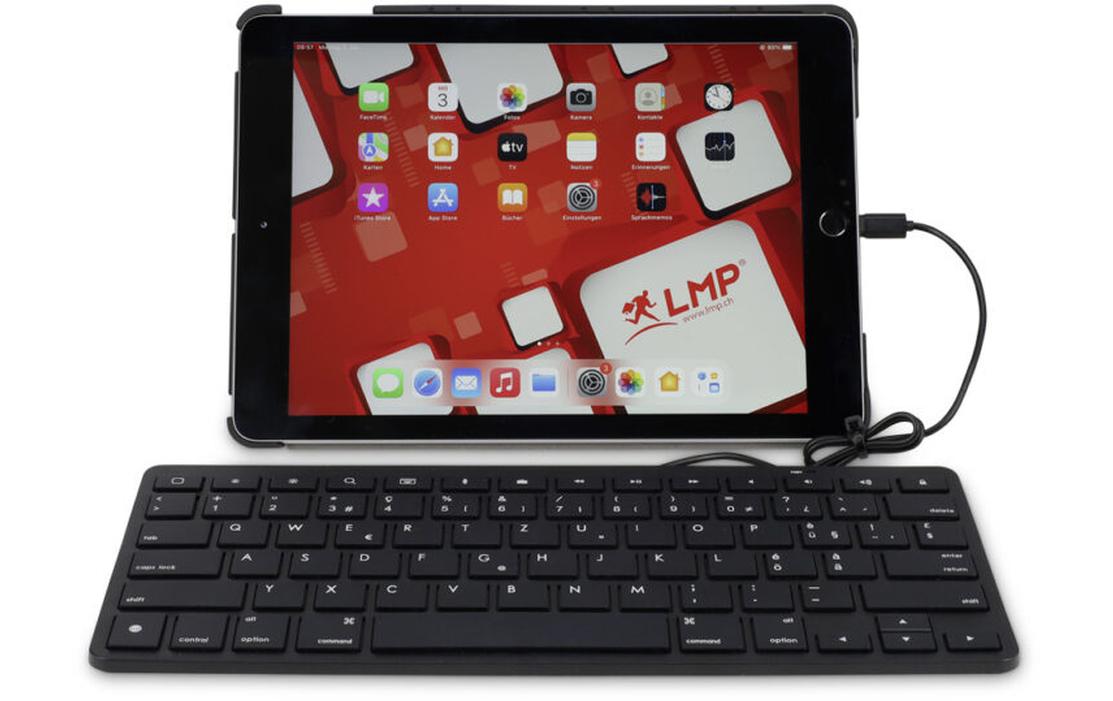 Tastatur Lightning KB iOS und iPad OSStand-alone Tastatur für iPad und iPhone