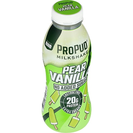 Proteinmilkshake m. pære- og vaniljesmag u. tilsat sukker laktosefri