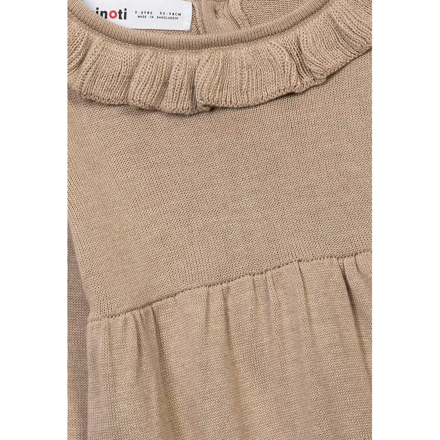 MINOTI Rüschenkleid Steingrau