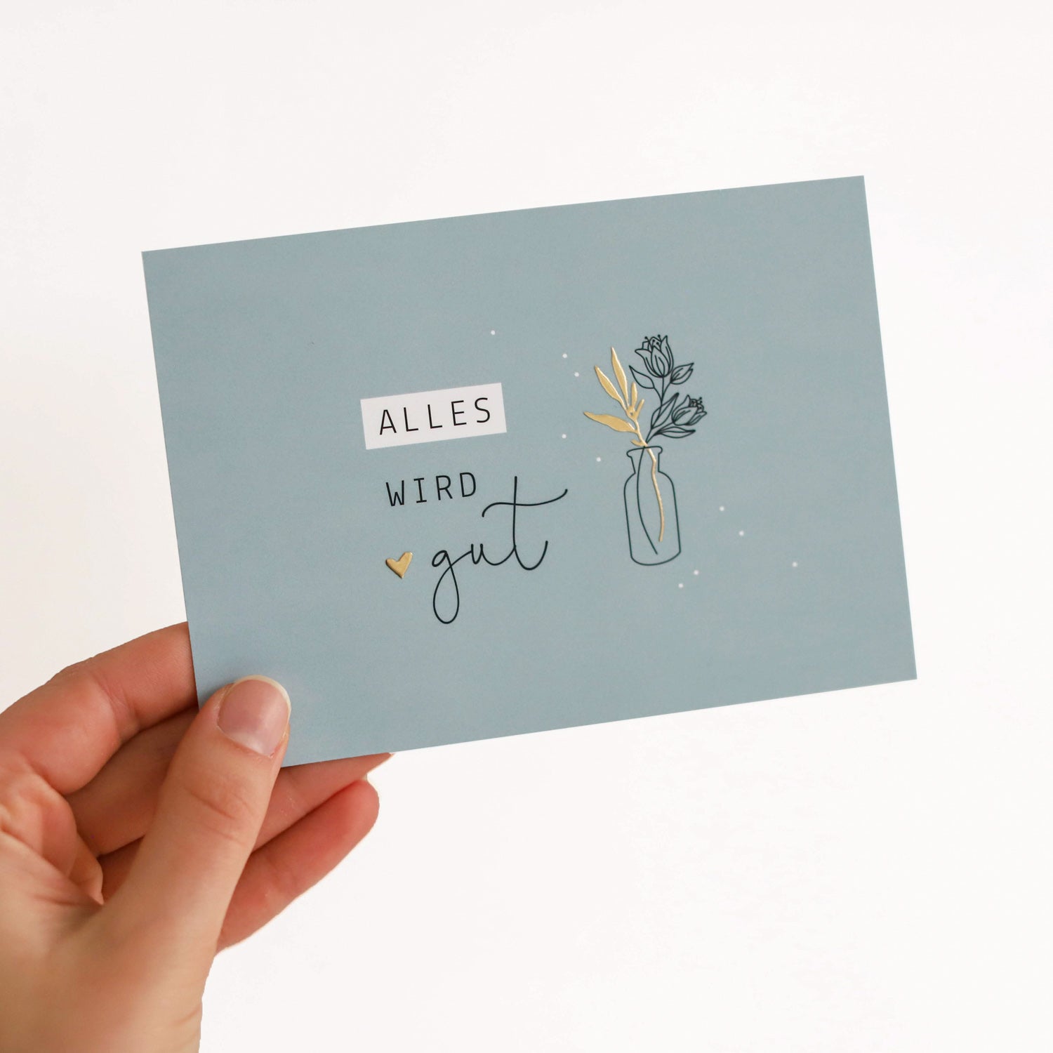 Postkarte „Alles wird gut