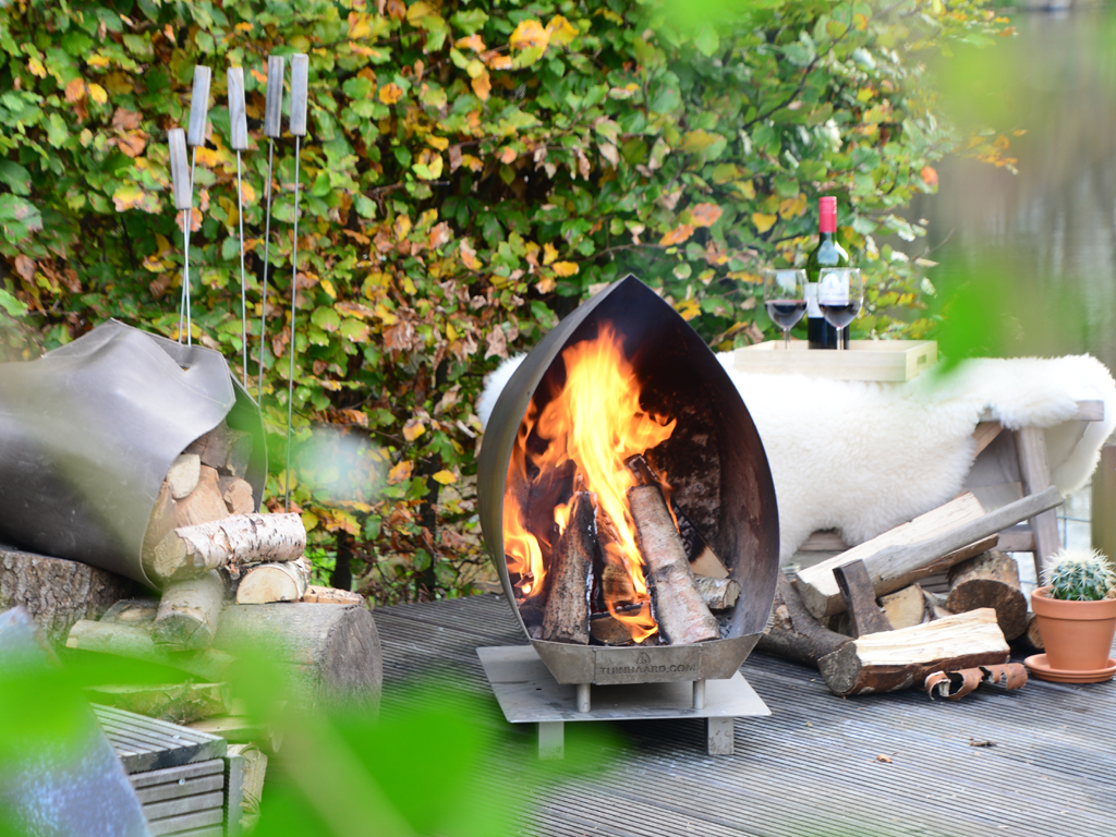 Magma RVS tuinhaard barbecue set