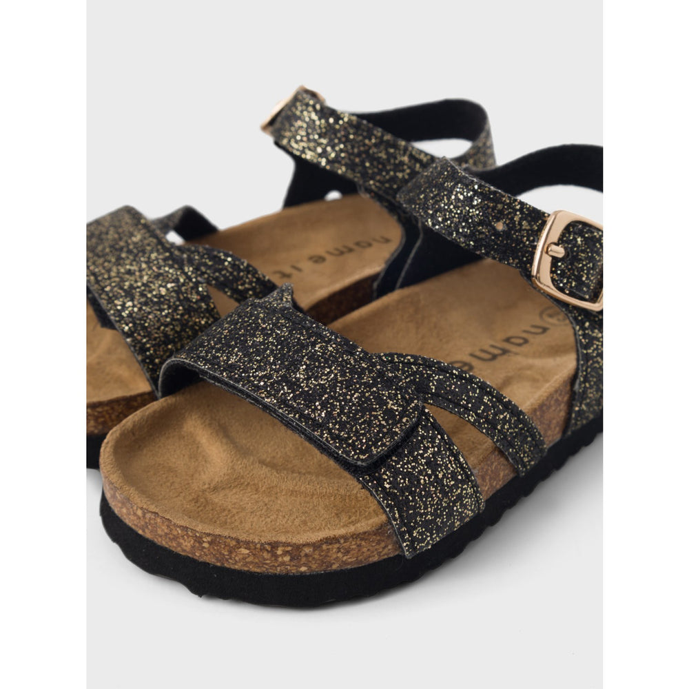 Køb Name It Black Glitter Fiona Sandal
