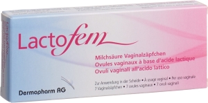 LACTOFEM Milchsäure Vaginalzäpfchen, 7 Stück