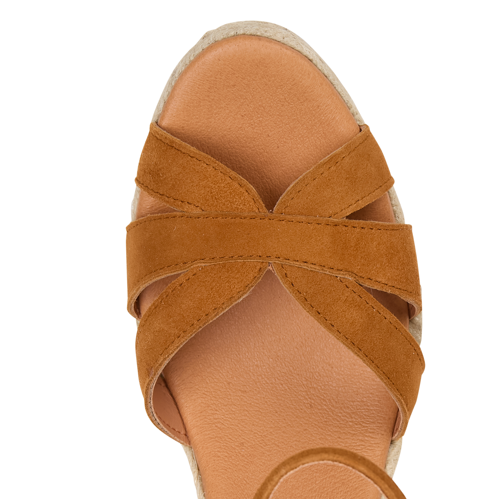 ELLARIA - Espadrilles à talon en cuir | Marron