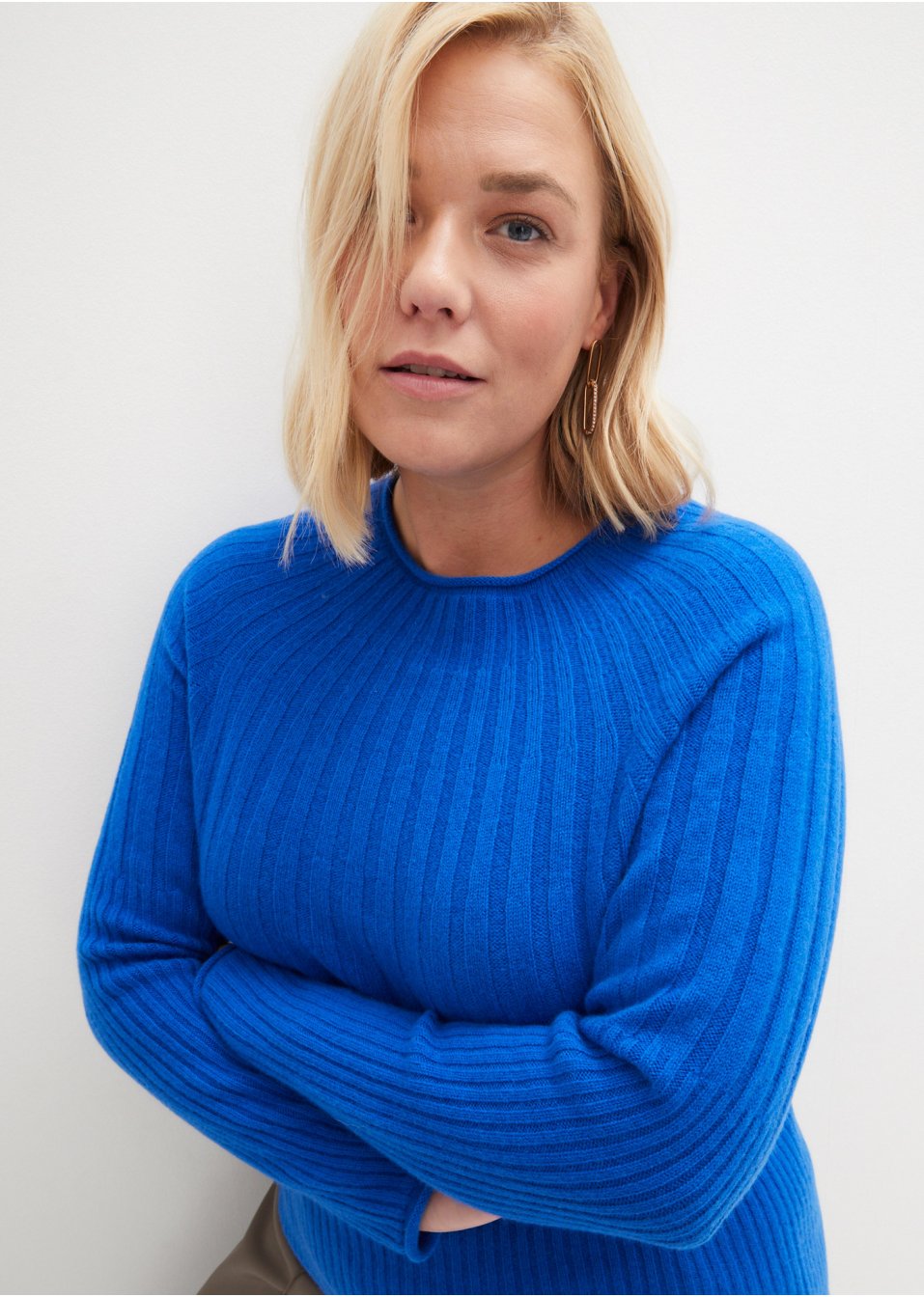 Pull en laine avec teneur en Good Cashmere Standard®