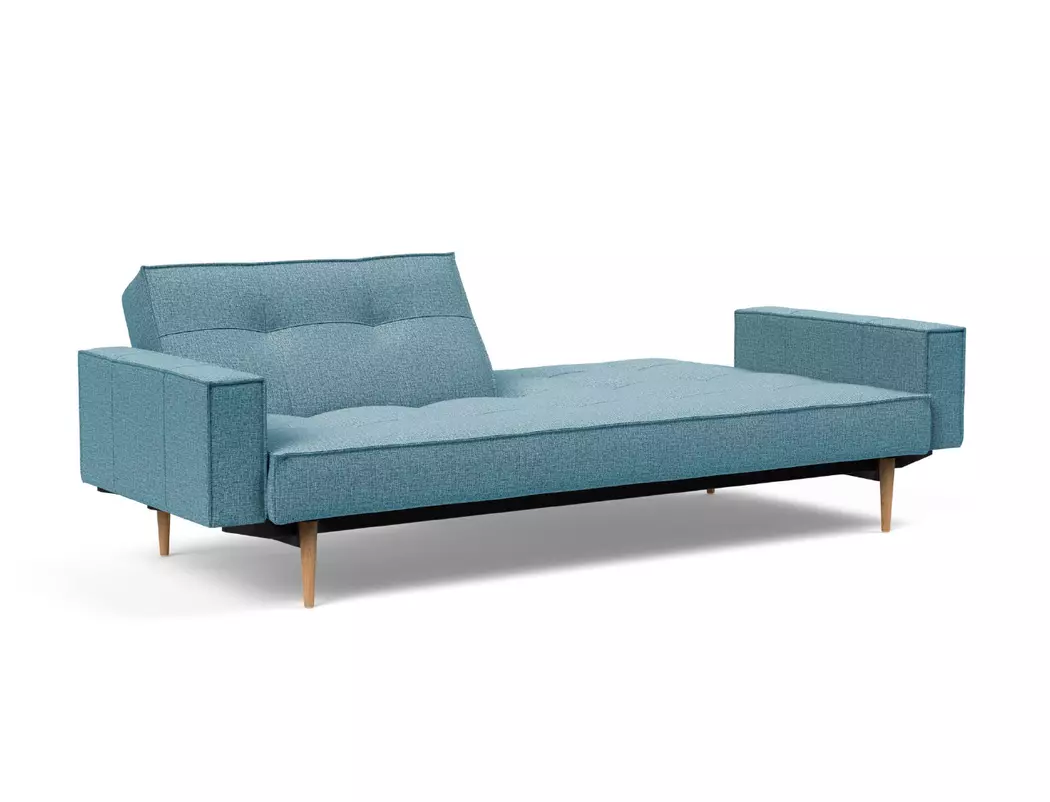 Schlafsofa mit Armlehnen Splitback Styletto hell