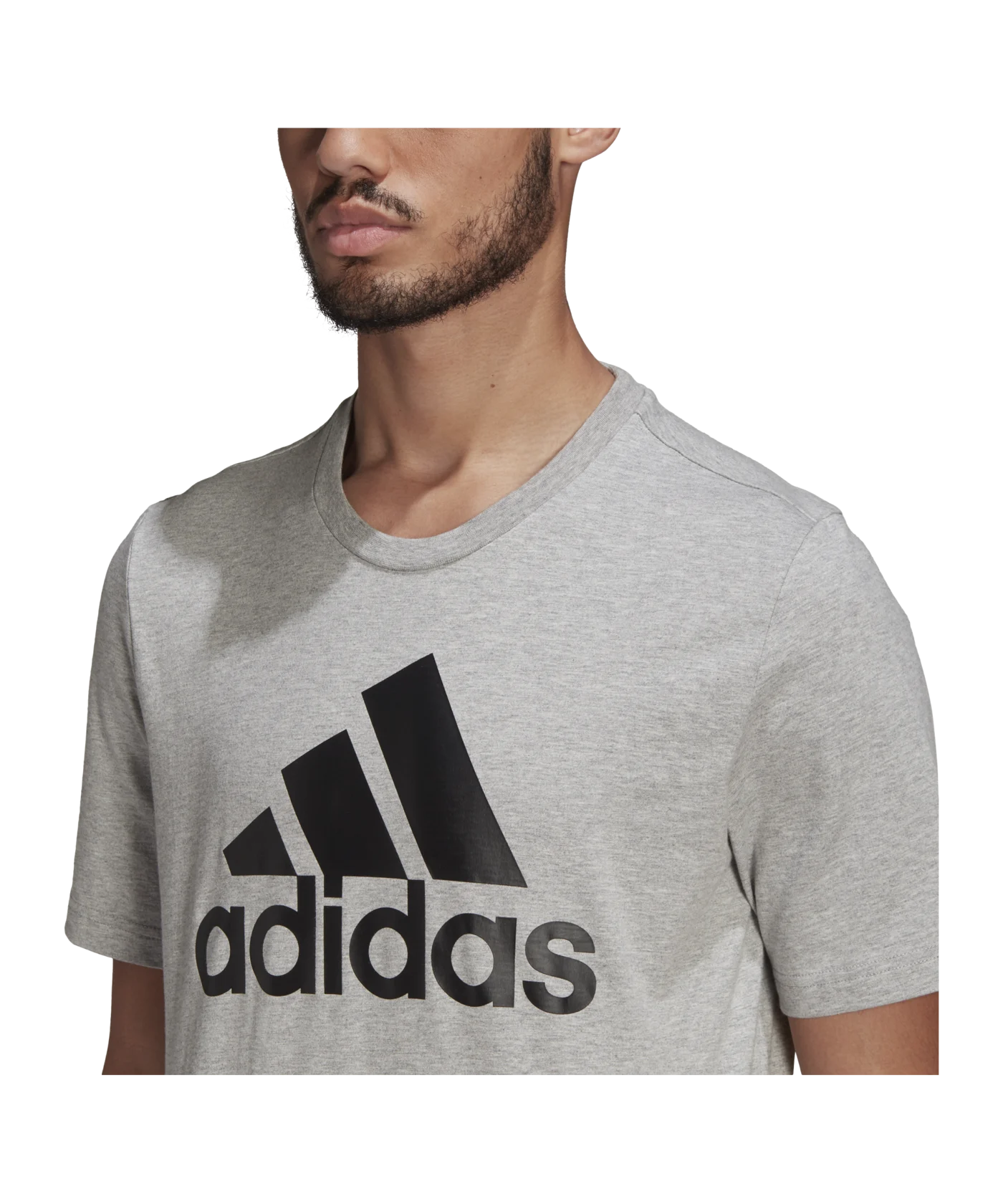 adidas Essentials T-Shirt Grau Schwarz