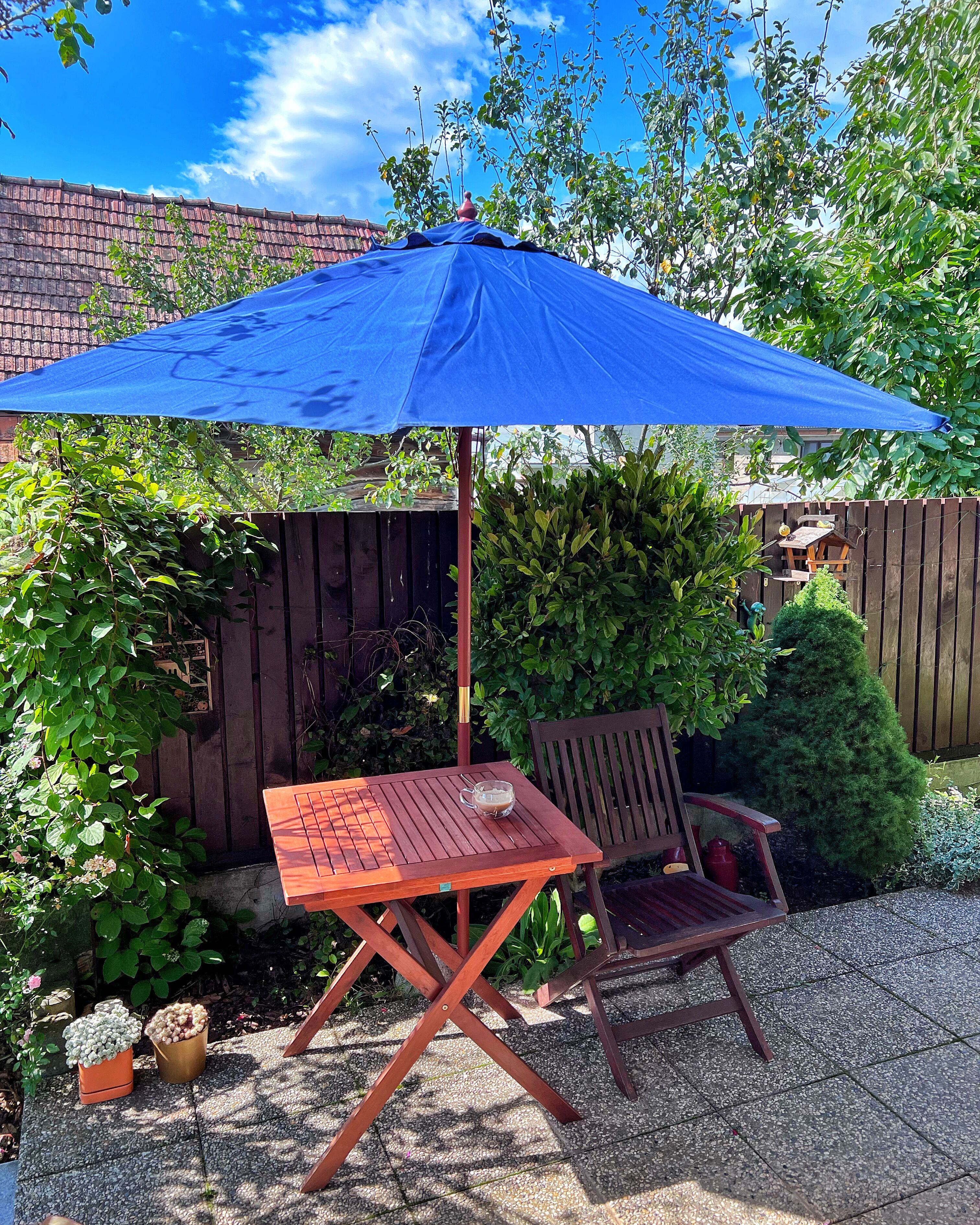 Parasol 270 cm TOSCANA Marineblauw
