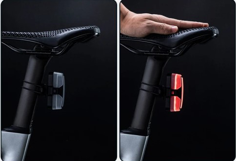 500mAh Wiederaufladbares USB Fahrrad Rücklicht Velo LED Warnlicht mit 5 Modi IPX6 - Rot