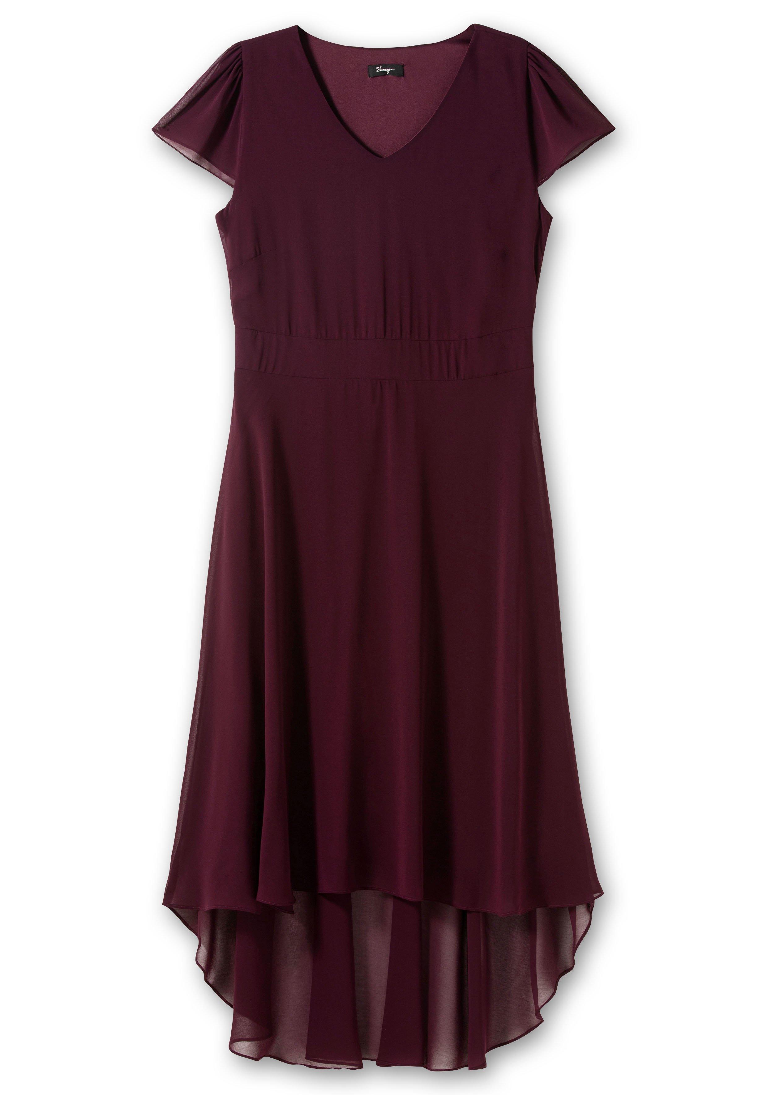 Abendkleid mit Flügelärmeln