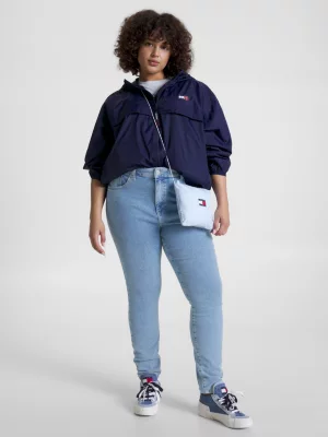Calça jeans super skinny de cintura ultra alta Curve Melany