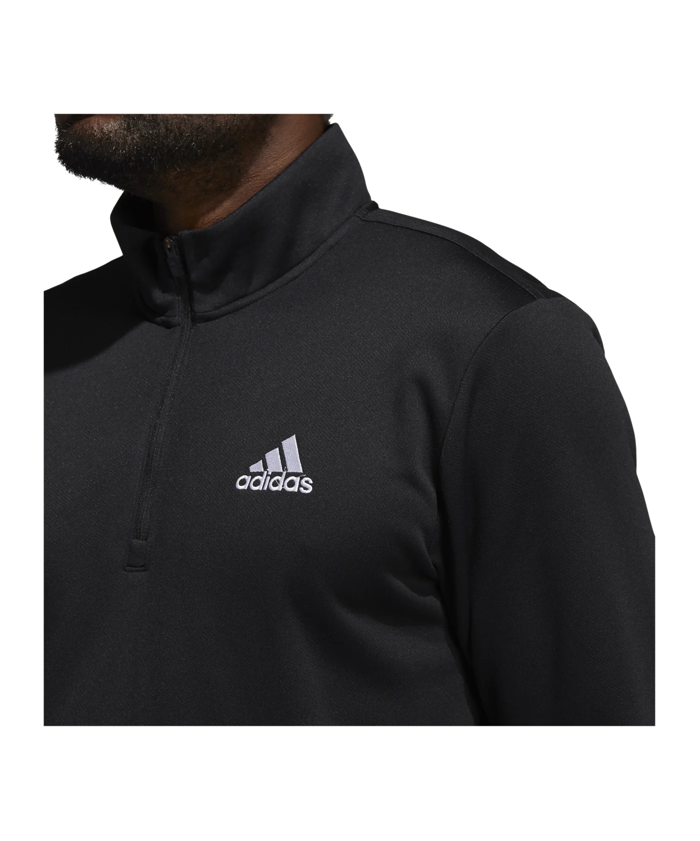 adidas HalfZip Sweatshirt Schwarz Weiss