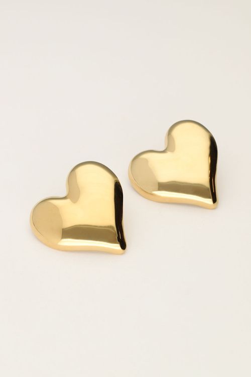 Studs met statement hart