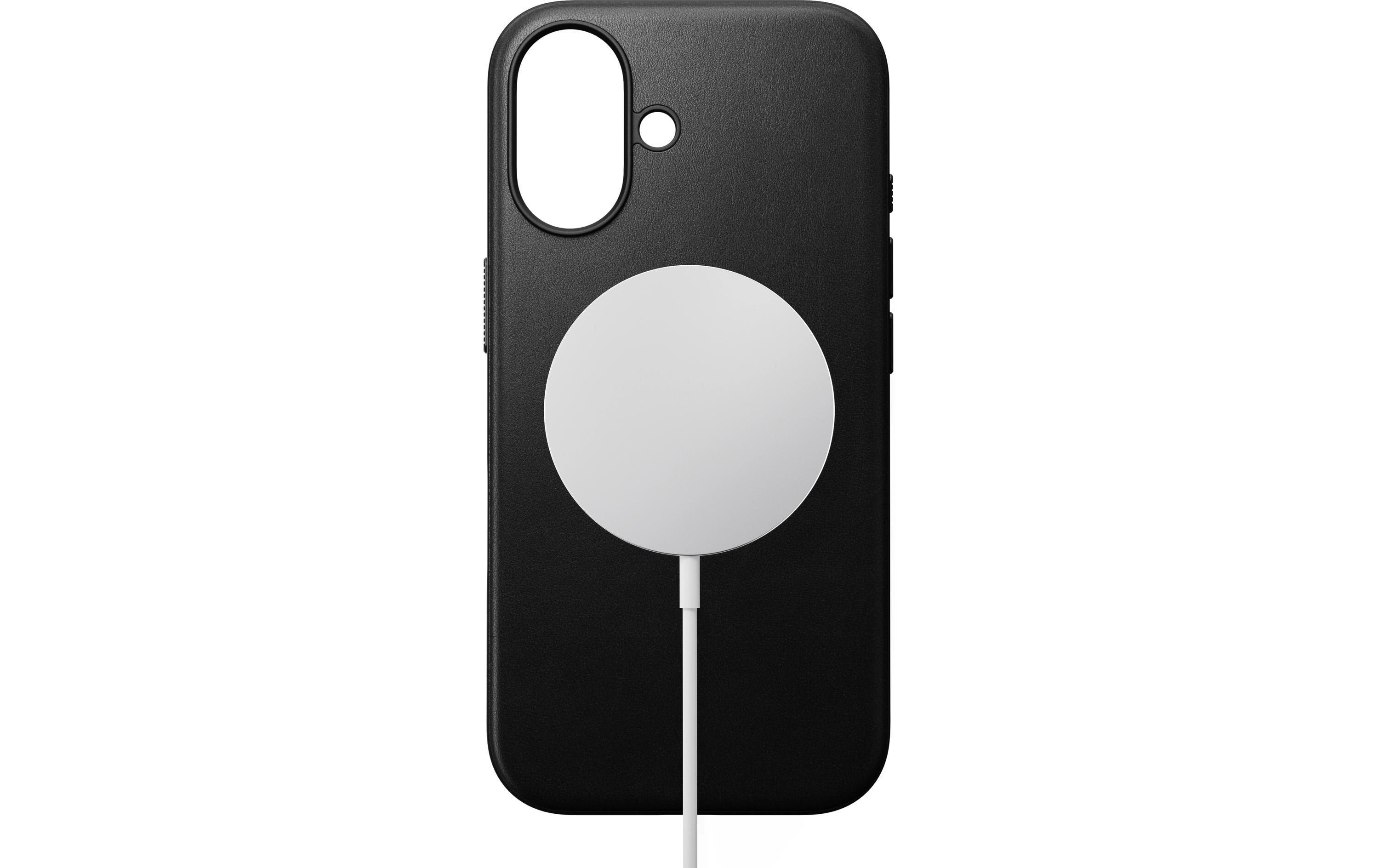 Back Cover Modern Leather iPhone 16 SchwarzModerne Schutzhülle aus Leder für das Apple iPhone 16