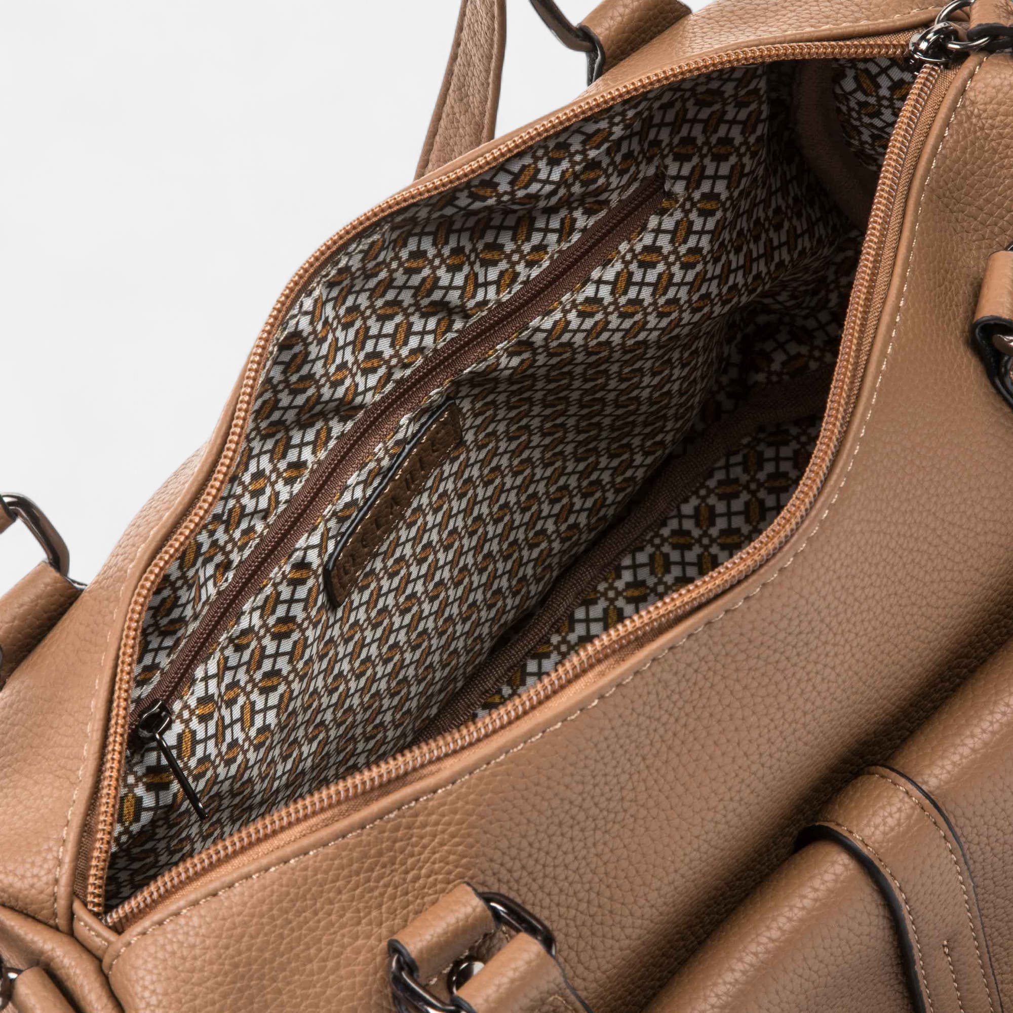 Sac de shopping marron