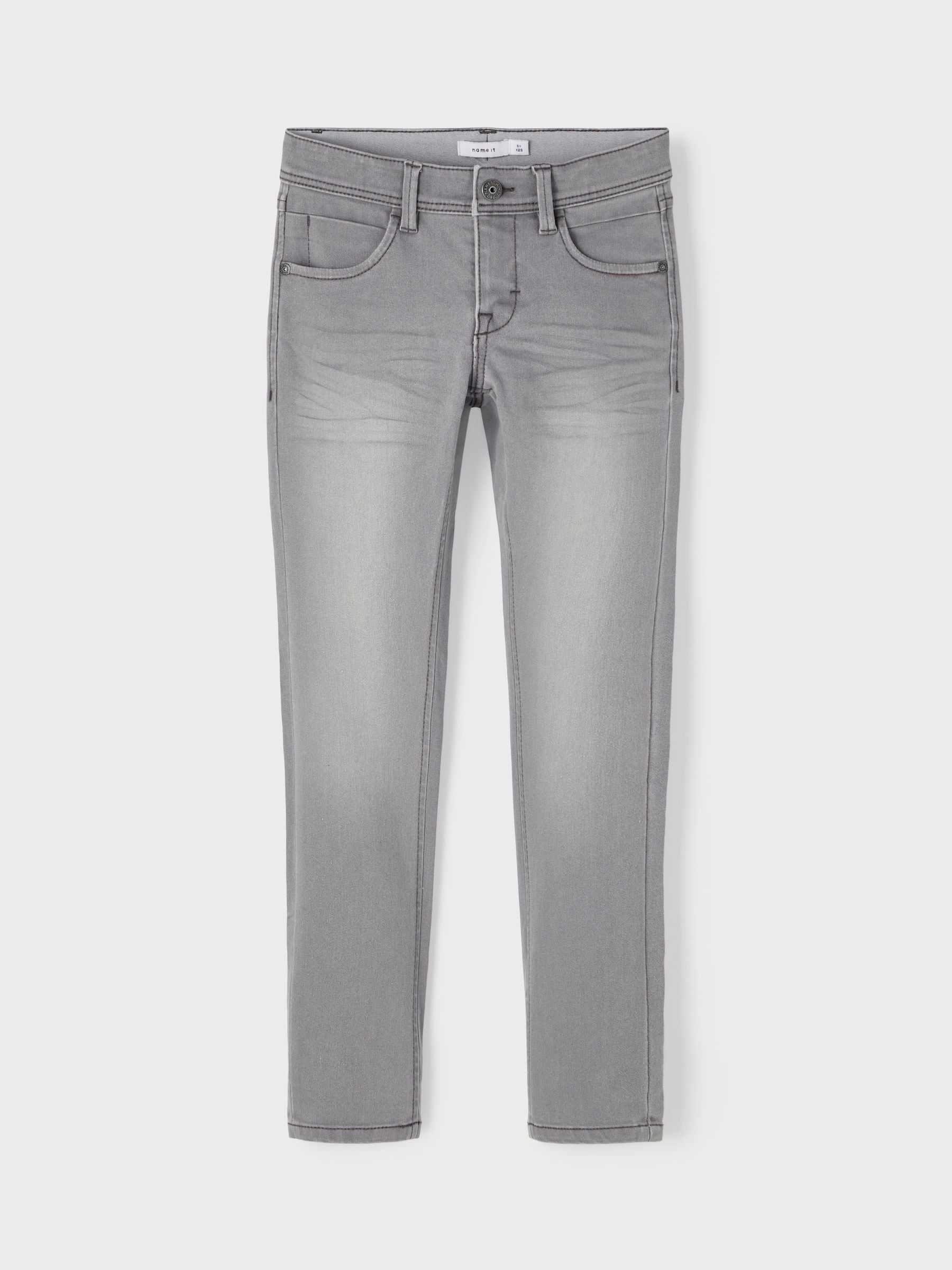 Grijs - Name It slim-fit jeans voor jongens