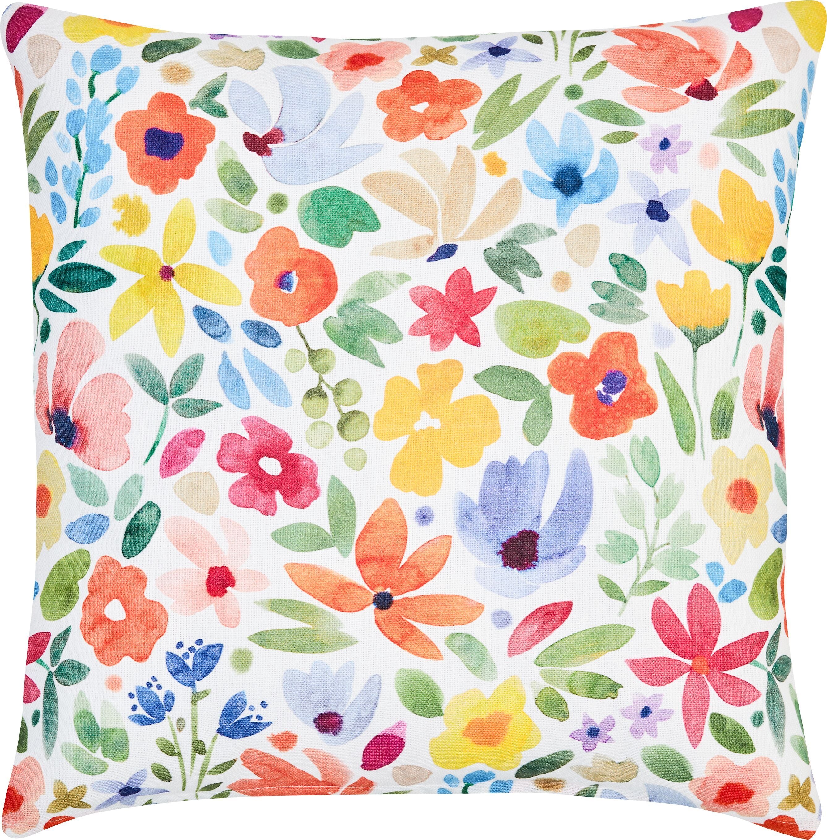 FLORES Zierkissen - Multicolor / B: 45.0 cm x H: 45.0 cm
