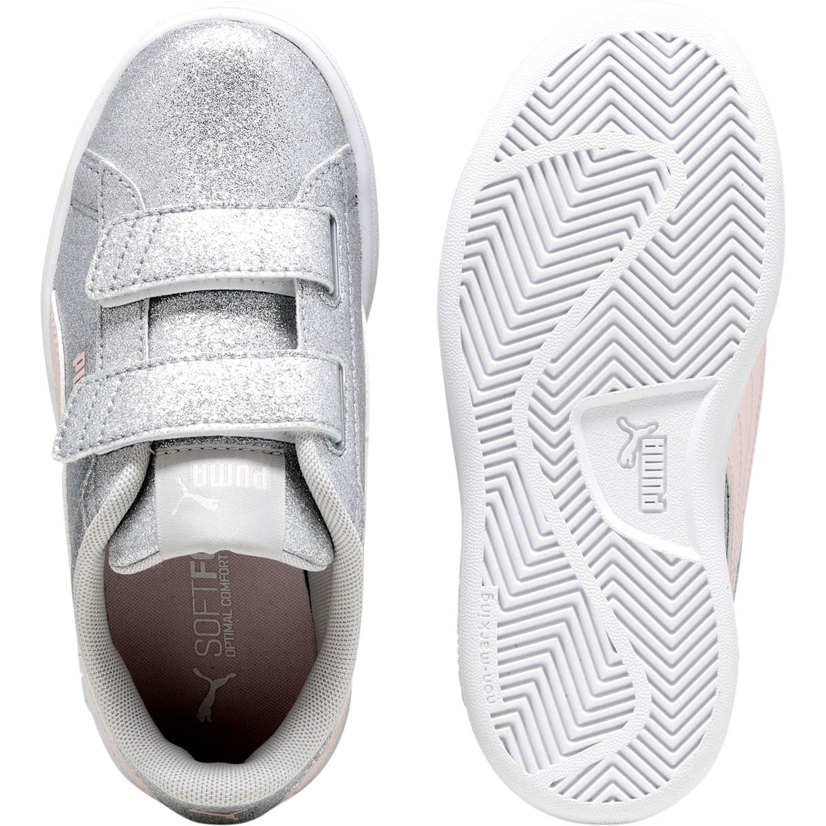 PUMA Smash 3.0 Glitz Glam PS Velcro Sneakers Børn