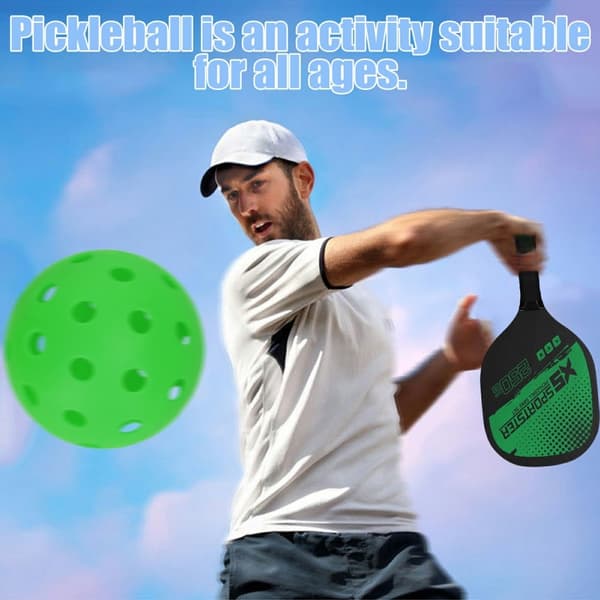 Pickle Ball racketsett Padlesett 2 racketer 4 sylteballer
