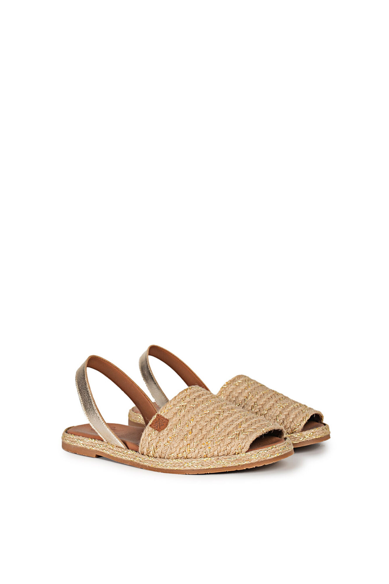 Menorquinas Falesia Chiara Gold Jute - amarelo