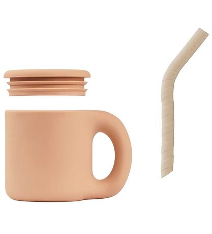 Liewood Becher m. Strohhalme - Jenna - Toskana Rose/Apple Blosso