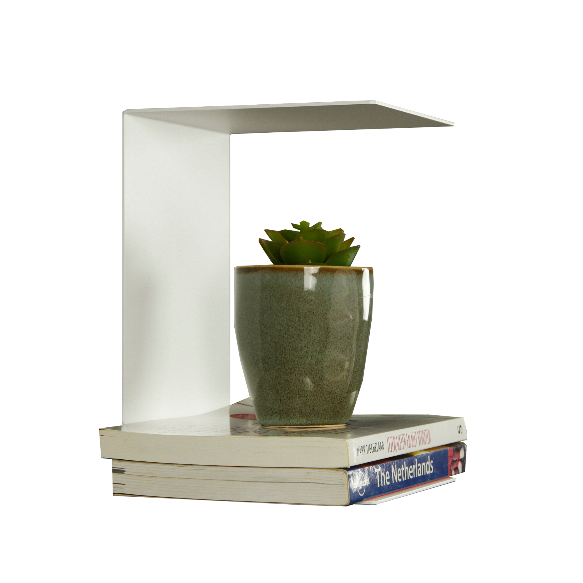 U-wandplank magnetische wit