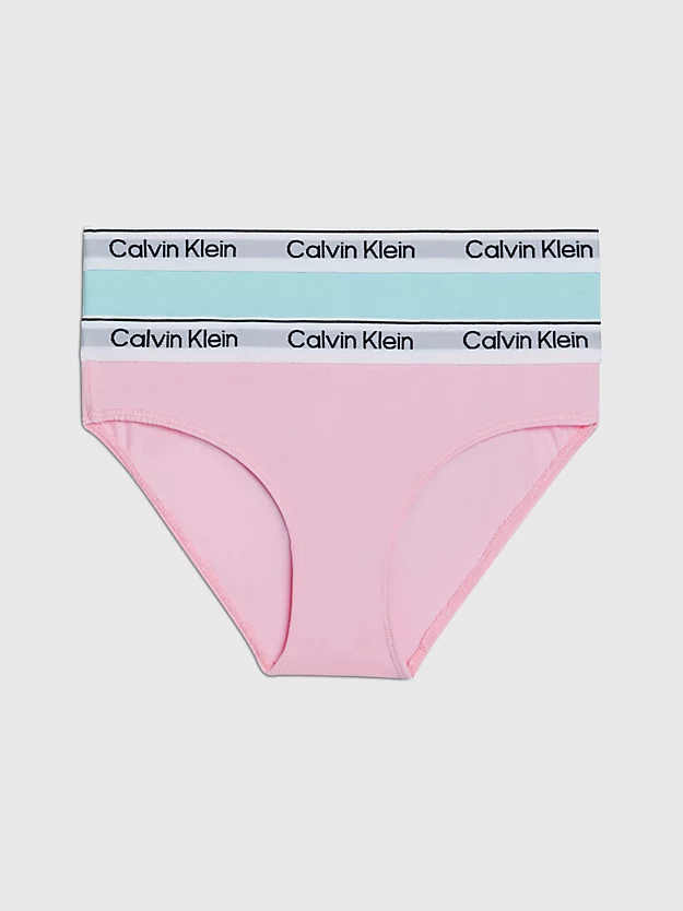 Conjunto de 2 calcinhas de biquíni infantis - Algodão moderno