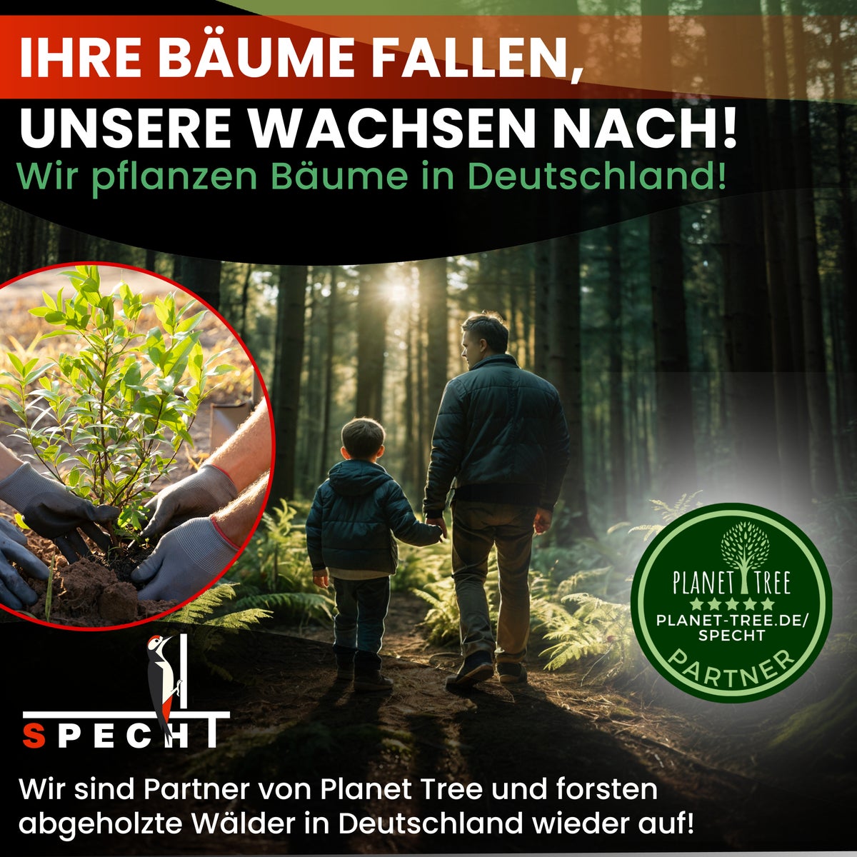 Specht® OAK-ONE Accu snoeizaag/minikettingzaag/houtknipper, incl. 1 x 4Ah accu en dockingstation