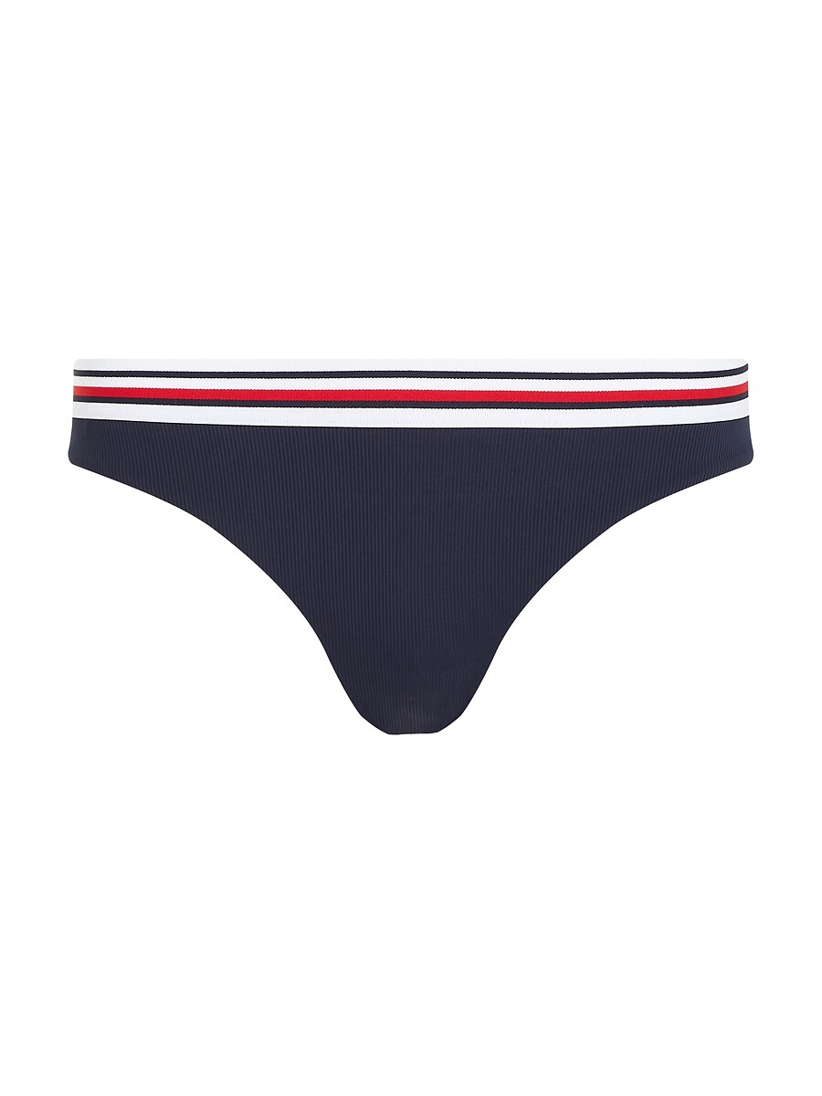 TOMMY HILFIGER<br>Calcinha biquíni TH Global Stripe