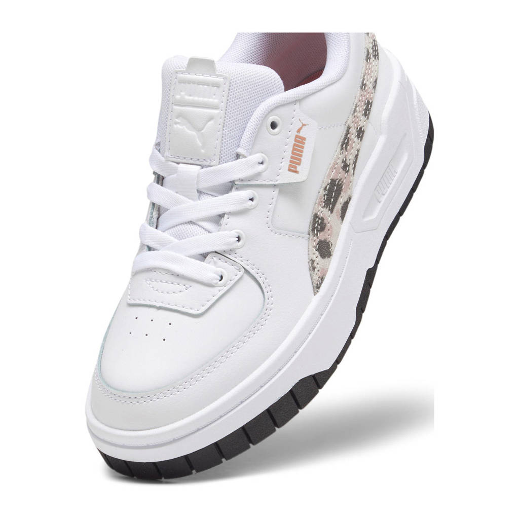 Puma Cali Dream Animal Print Jr sneakers wit/roze/bruin