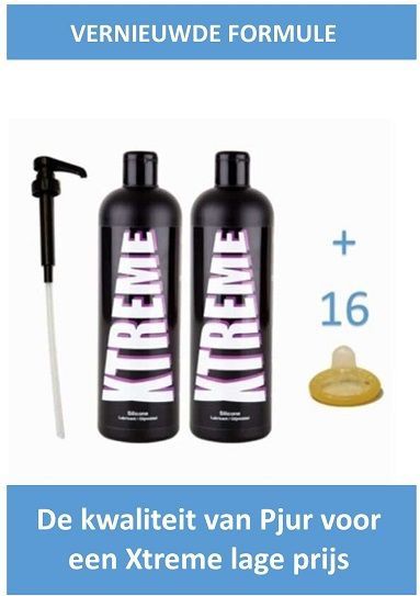 Xtreme - Premium Silicone Glijmiddel - 500ML - 2 Flessen