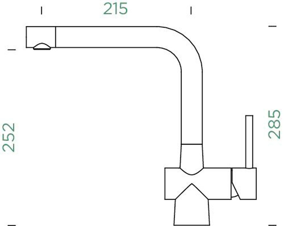 Schock Küchenarmatur »LAIOS FA« Festauslauf, Flüsterperlator, Schwenkbereich 360°