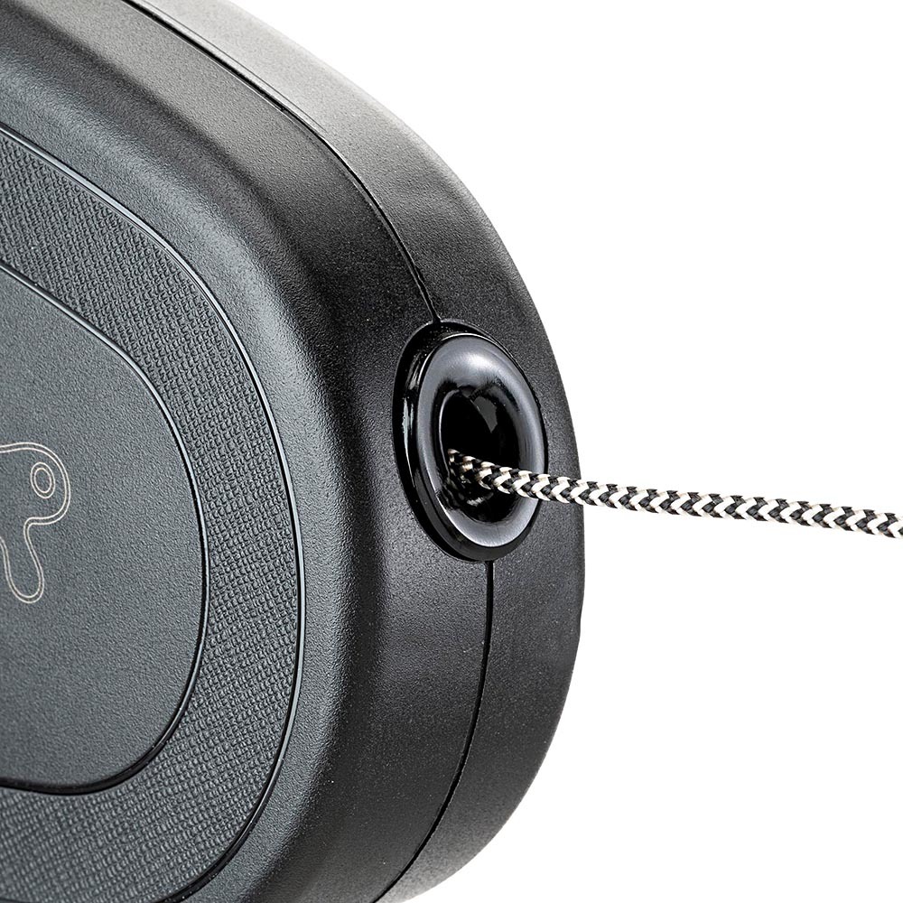 Laisse extensible pour grands chiens flippy one cord l , cordon rétractable 5 m, max 35 kg, noir
