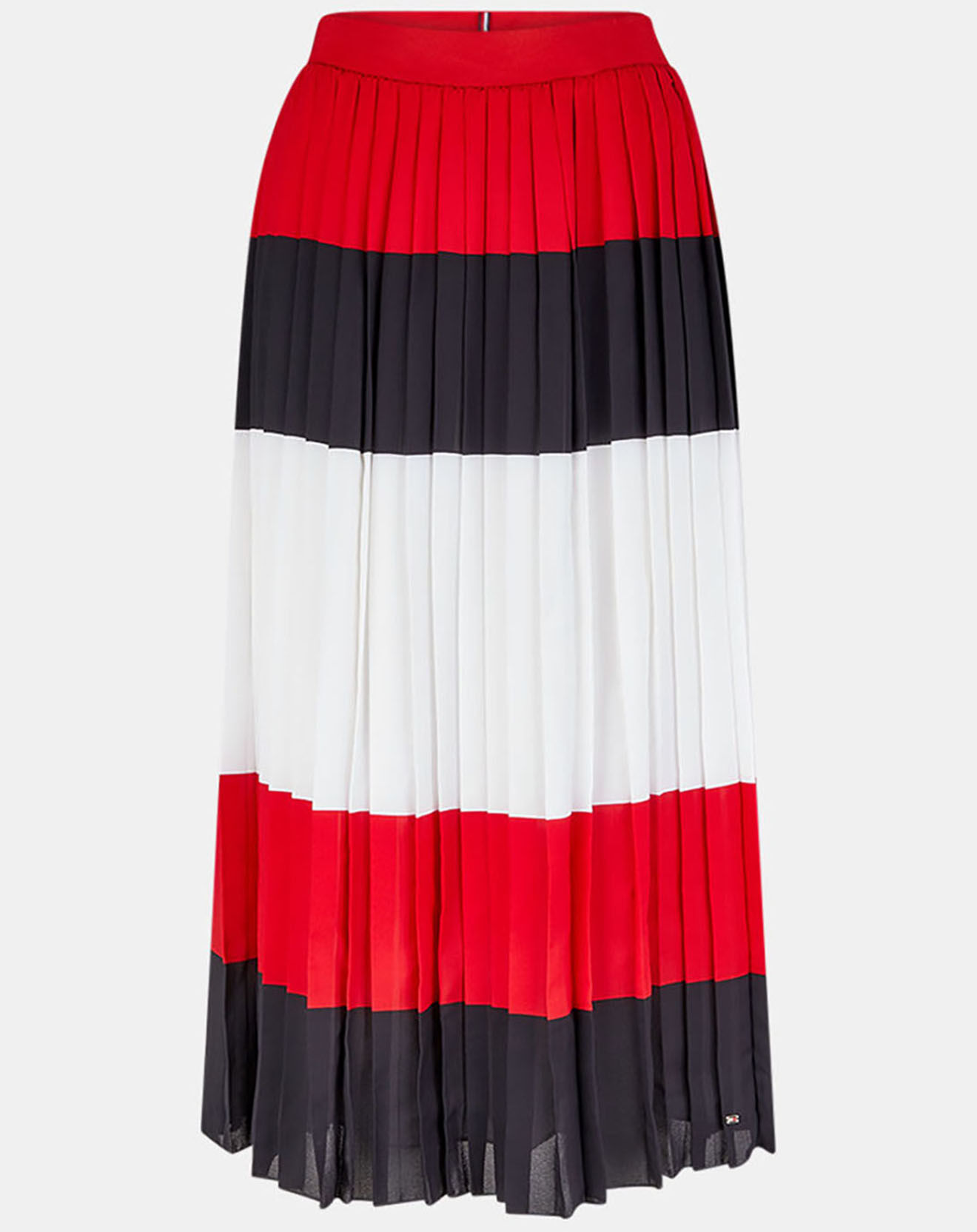 Tommy Hilfiger Jupe midi en crêpe pleated multicolore
