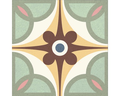 Porseleinen wand- en vloertegel Heritage taco in 76 verschillende designs 16,5 x 16,5 cm