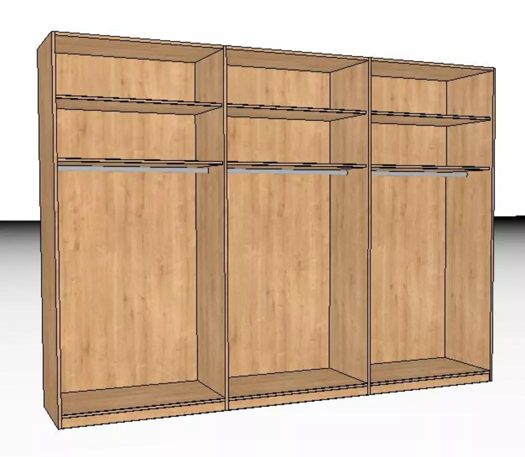 Kleiderschrank Hampton 302 x 223 cm