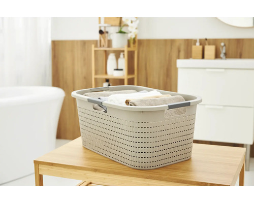 Rotho Country wasmand 40 l beige mat 1040407422WS