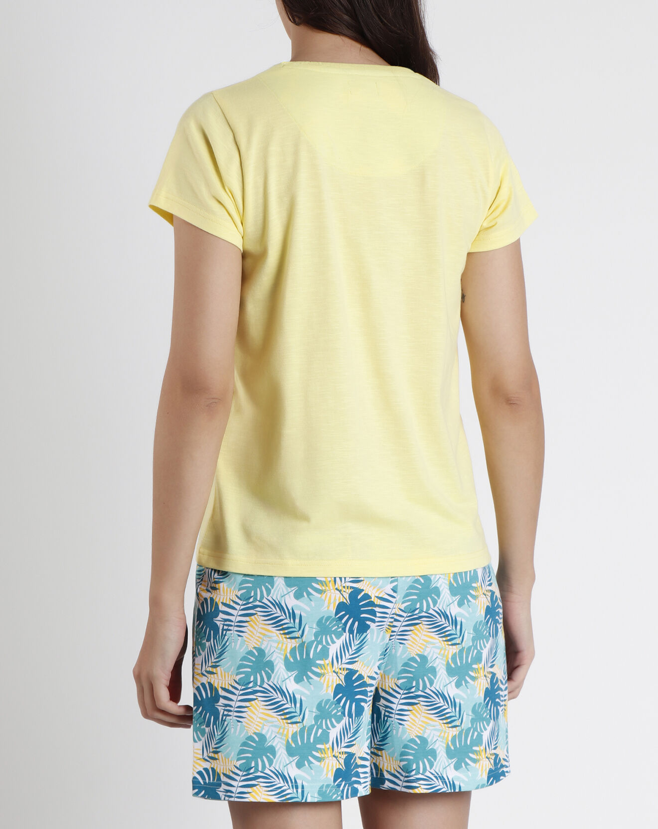 Mr Wonderful Pyjama T-Shirt & Short Hermine jaune/vert