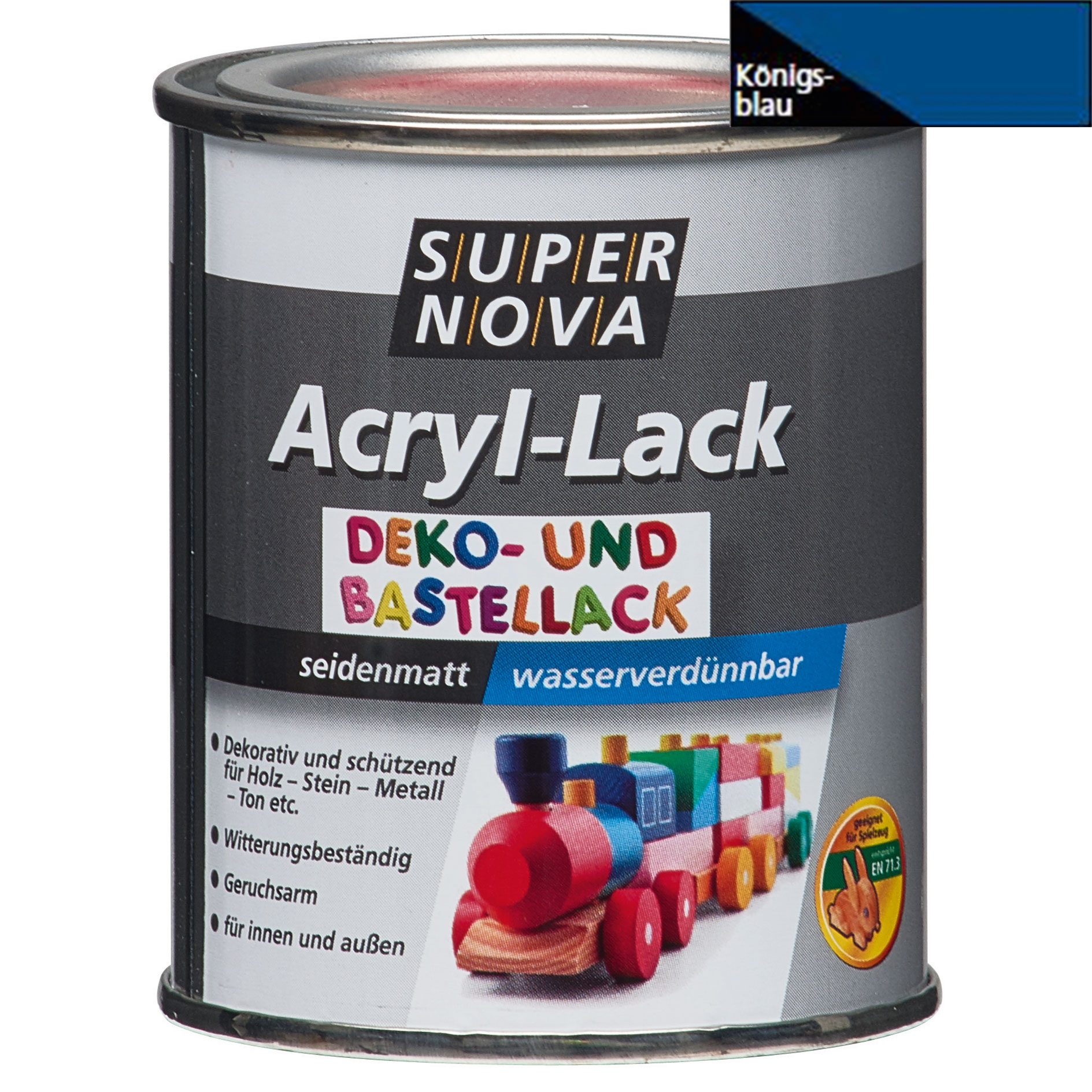 Acryl-Bastellack - königsblau - 125 ml
