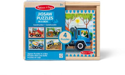 Melissa & Doug Puslespill Anleggskjøretøy 4-in-1 12 Deler