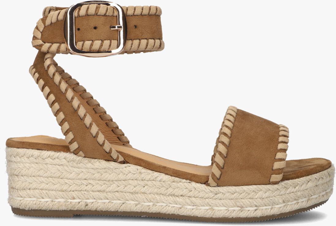 bruine ayana sandalen met hak 0047-58