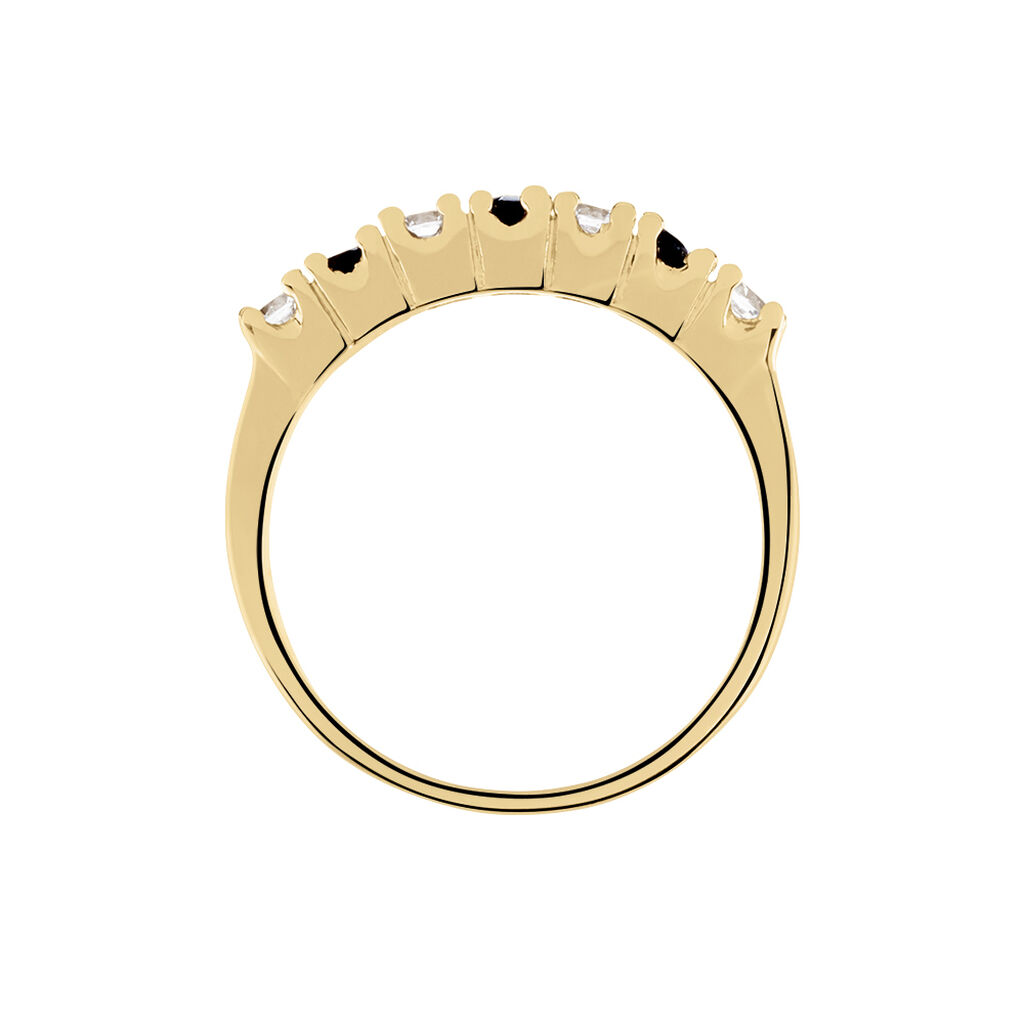 Bague Isee Plaqué Or Oxydes De Zirconium