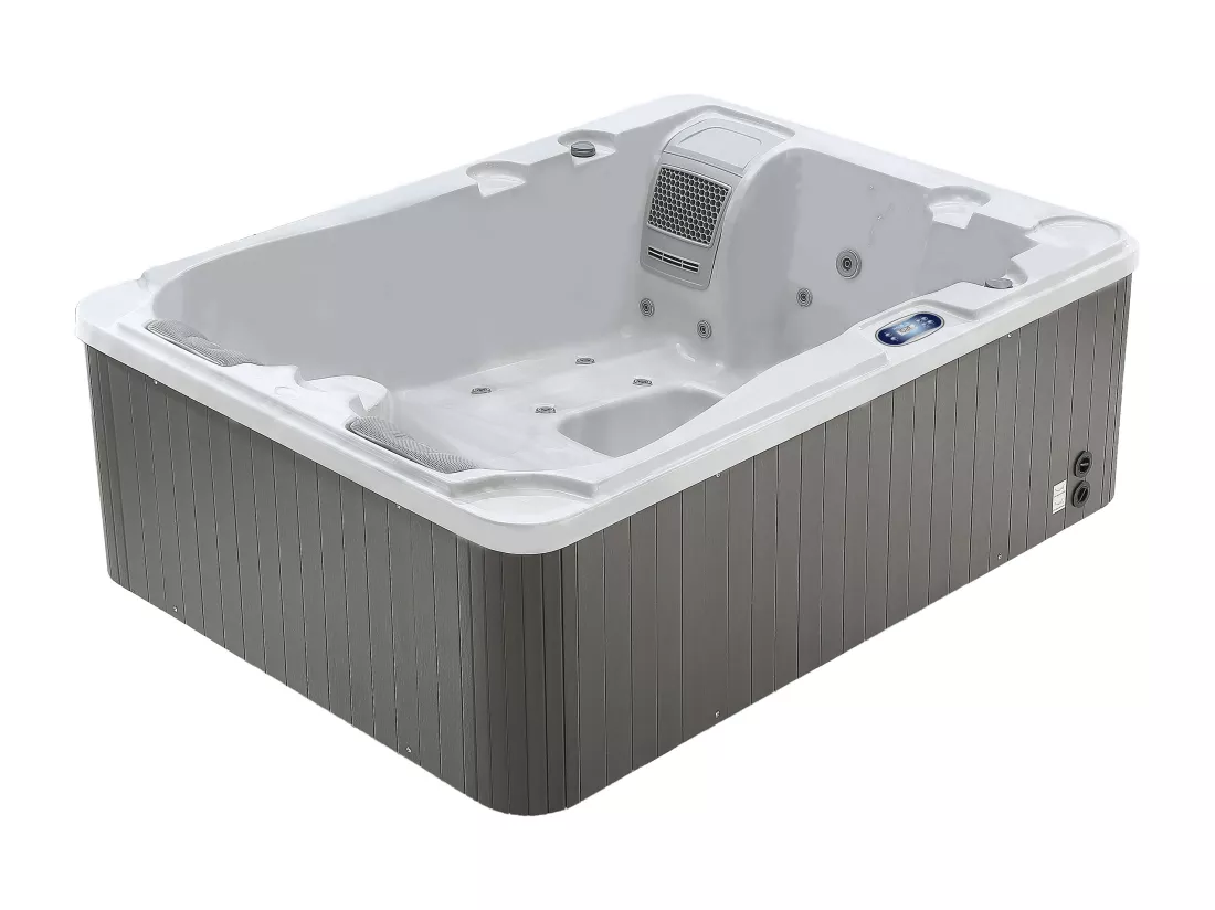 Spa 3 places blanc perlé - 35 jets - L210 x P158 x H73 cm - Système BALBOA - MAUPITI III