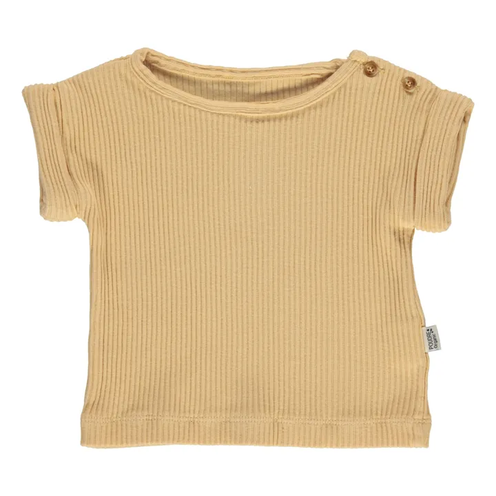Poudre Organic T-Shirt Bourrache Côtelé | Miel