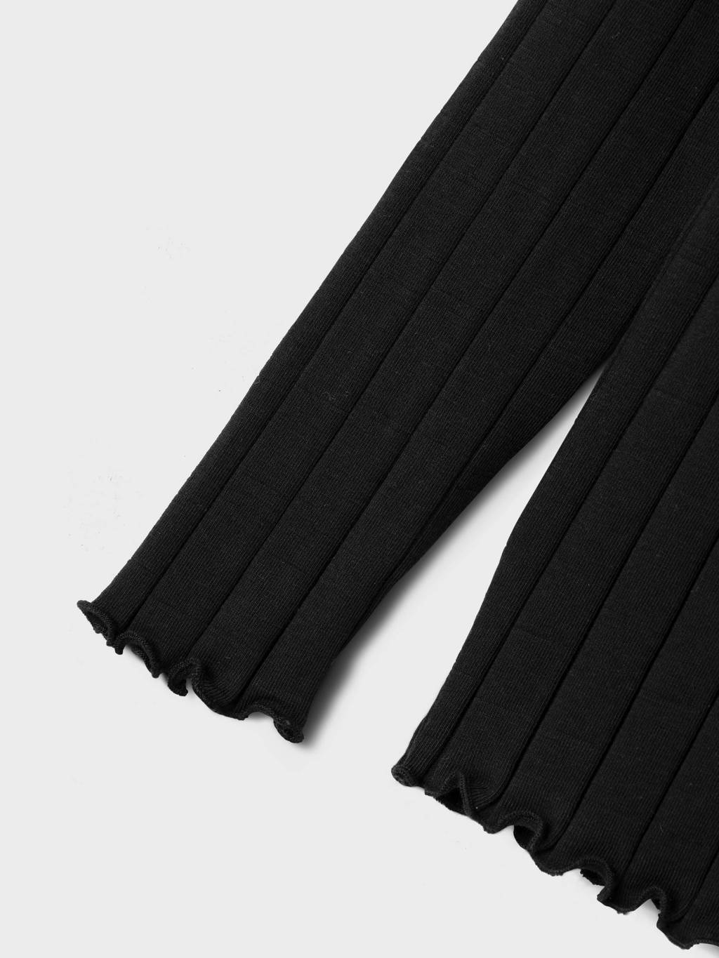 NAME IT ribgebreide longsleeve NKFNOLINE zwart
