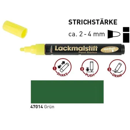 KREUL Lackmalstift medium Grün 2-4 mm