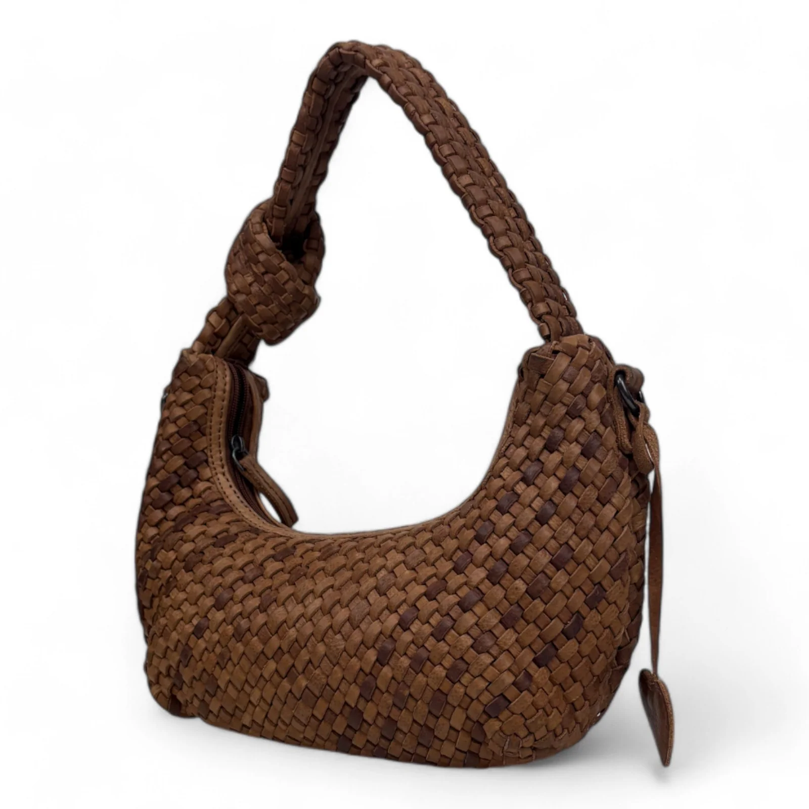 DSTRCT Brooklyn Flea Hobo Bag M Cognac
