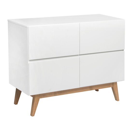 Trendy commode 4 tiroirs    Blanc        de               Quax