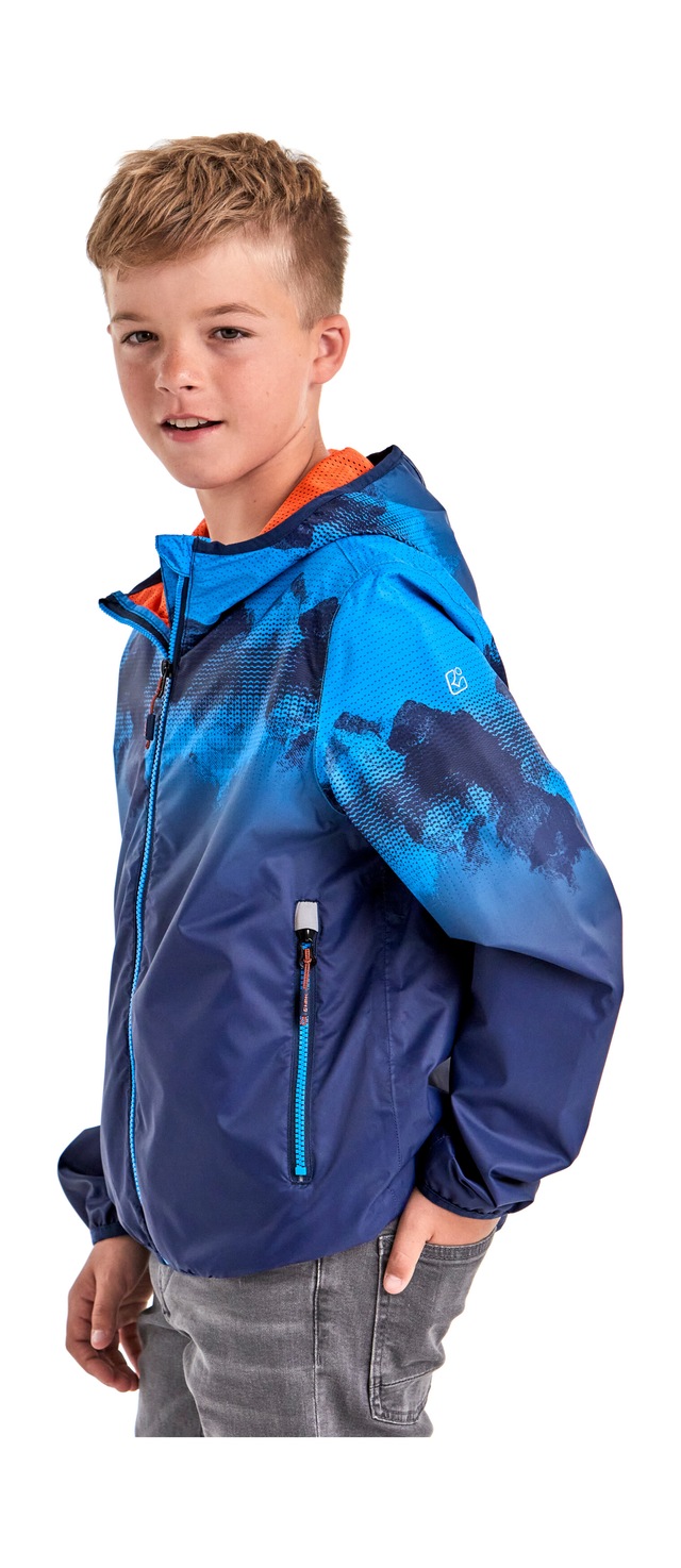 Killtec Outdoorjacke »Lyse BYS JCKT B« Leichte, wasserdichte Kinderjacke, klein verpackbar, cooles Muster